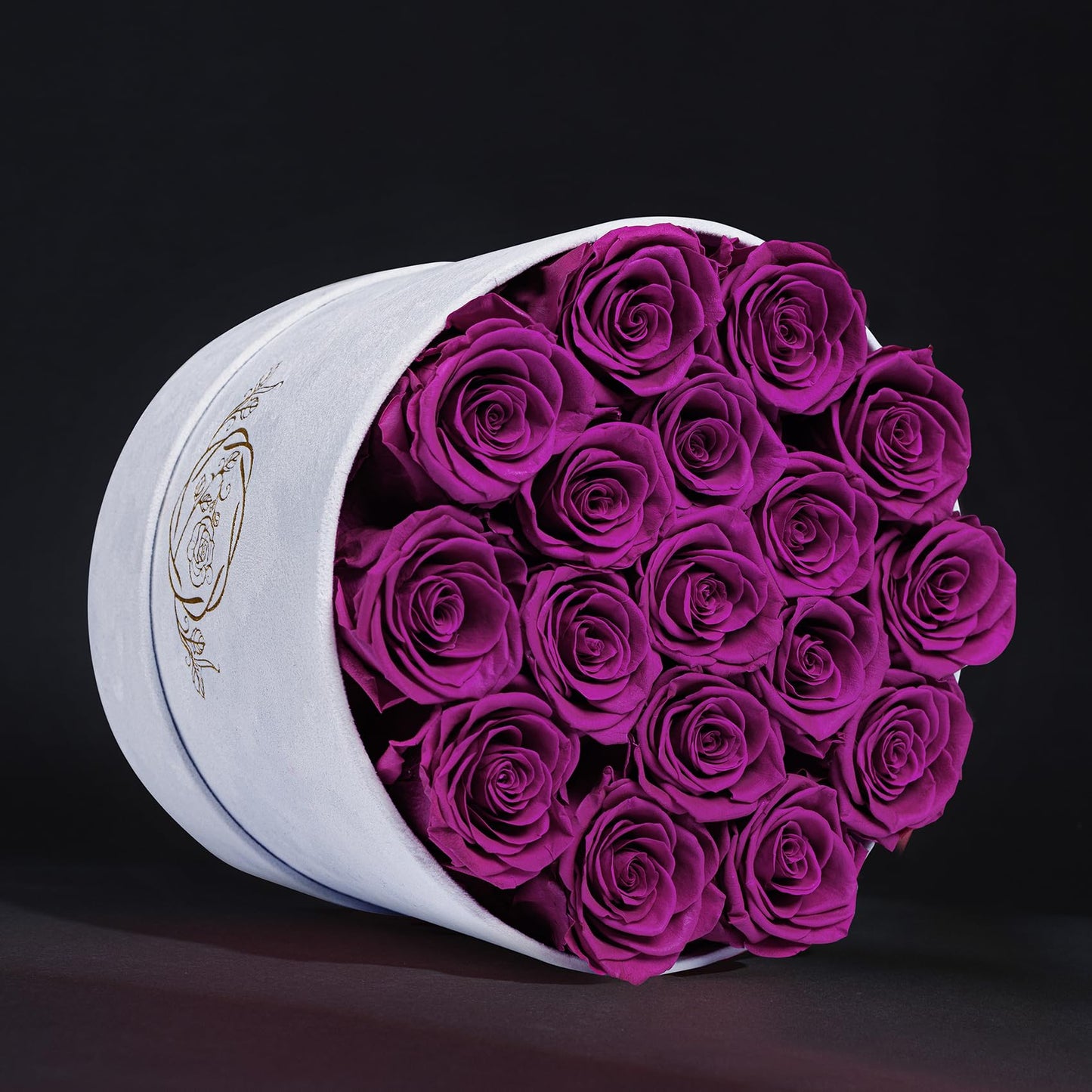 47 Flowers in a Luxury Suede Box, Birthday Gifts for Women, Preserved Flowers, Mothers Day Roses Gift for Mom, Red