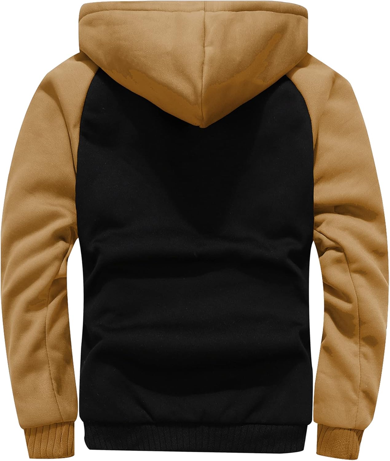 GXAMOY Men's Winter Fleece Hoodies for Men Heavyweight Warm Thick Full Zip Up Sweatshirt Outerwear