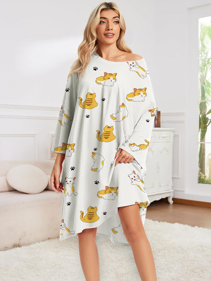 Plus Size Moo Moos for Women Oversized Sleep Shirts for Women Oversized Nightgown with Pocket Fit S-5XL