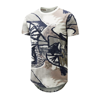 YININF Mens Hipster Hip Hop Short Sleeve Print T-Shirt Shirts Men