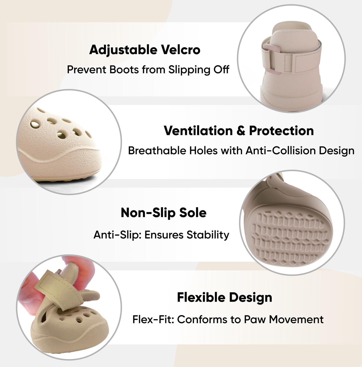 Dog Shoes: Non-Slip Waterproof Sandals for Hot Pavement, Breathable Perforated Boots, Large/Medium/Small Sizes, Ideal Paw Protector, Outdoor Clog Booties (Green Marble, Size 1)