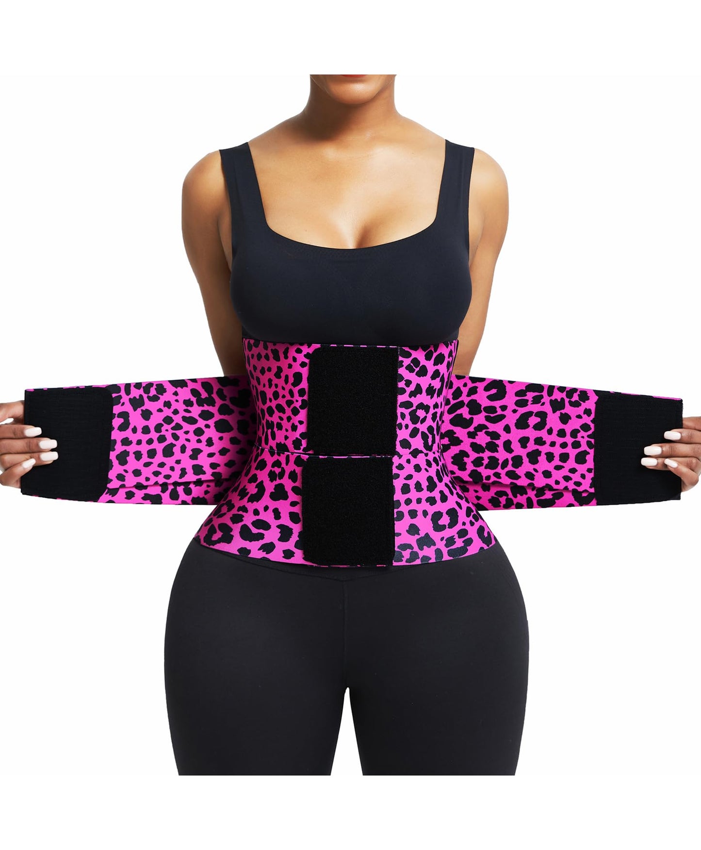 FeelinGirl Waist Trainer Belt Waist Cincher Trimmer Ab Belt Tummy Control Body Shaper with Triple Wrap Women and Men