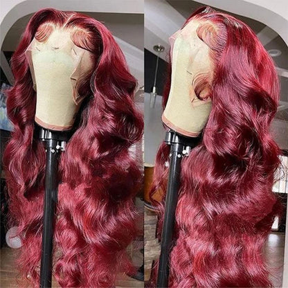 250 Density Curly Lace Front Wigs Human Hair Pre Plucked Hairline Glueless Wig 13x6 HD Lace Frontal Wigs for Women Ginger Orange Colored Ombre Wig Brazilian Virgin Hair 24 Inch