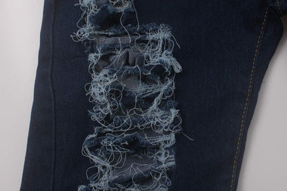 Women's Skinny Ripped Jeans Stretch Destroyed Mid High Waist Denim Pants