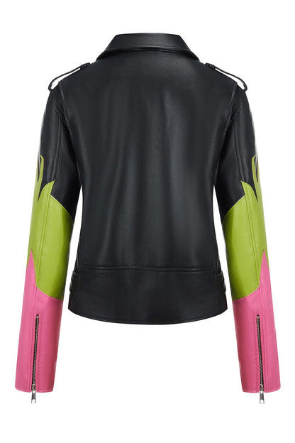 Bellivera Women's Faux Leather Casual Jacket 2025 Spring Trendy Motorcycle Outfits Lightweight Classic Coat