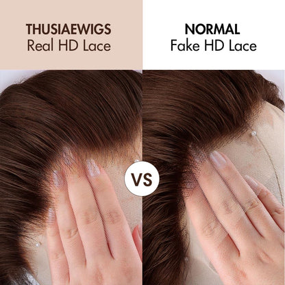 250 Density Curly Lace Front Wigs Human Hair Pre Plucked Hairline Glueless Wig 13x6 HD Lace Frontal Wigs for Women Ginger Orange Colored Ombre Wig Brazilian Virgin Hair 24 Inch