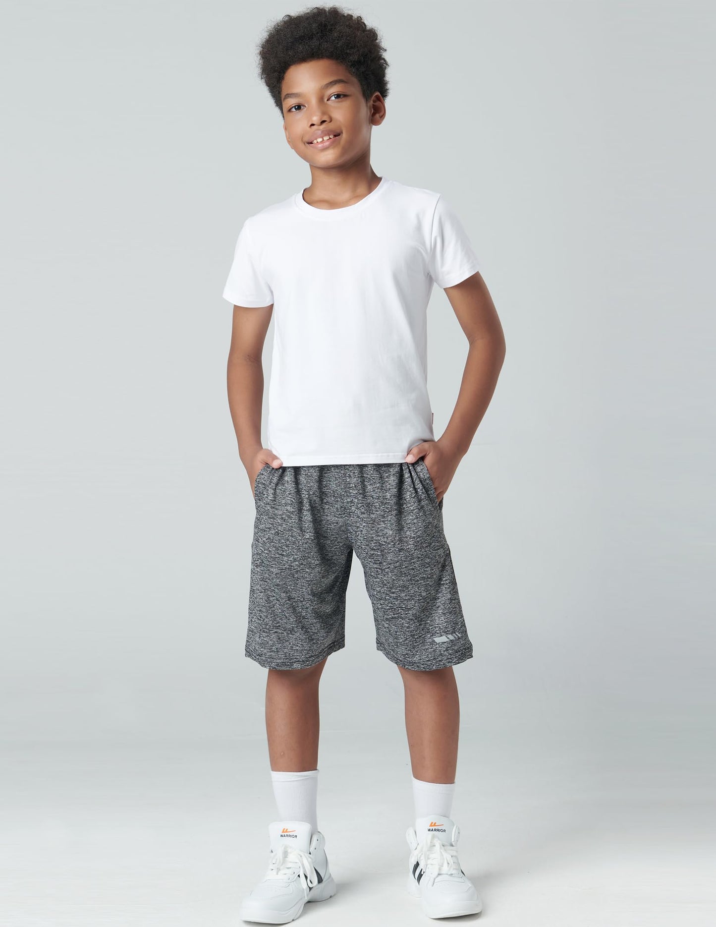 Liberty Imports 5 Pack Big Boys Youth Athletic Mesh Basketball Shorts with Pockets Quick Dry Activewear