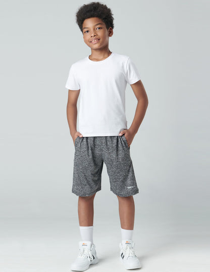 Liberty Imports 5 Pack Big Boys Youth Athletic Mesh Basketball Shorts with Pockets Quick Dry Activewear