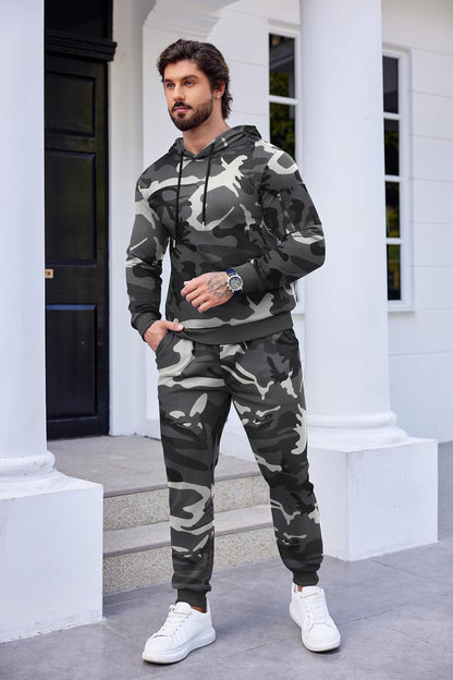 COOFANDY Men's Tracksuit 2 Piece Hooded Athletic Sweatsuits Casual Running Jogging Sport Suit Sets