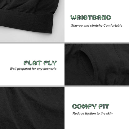 Boys Boxer Briefs,Cotton Toddler Underwear Breathable Mesh Performance Sport Big Boy Boxer Briefs with Fly 5 Pack