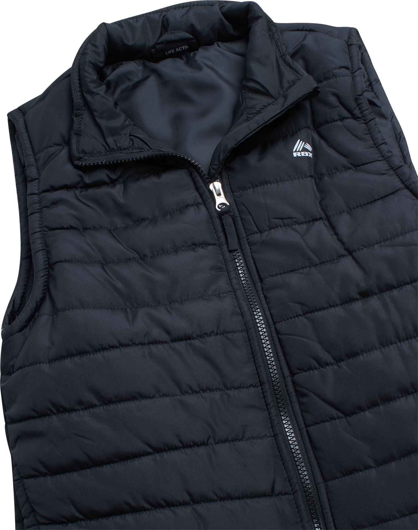 RBX Boys Pants Set - 3 Piece Zip Up Puffer Vest, Crew Neck Long Sleeve T Shirt and Fleece Joggers for Boys (Sizes: 4-12)