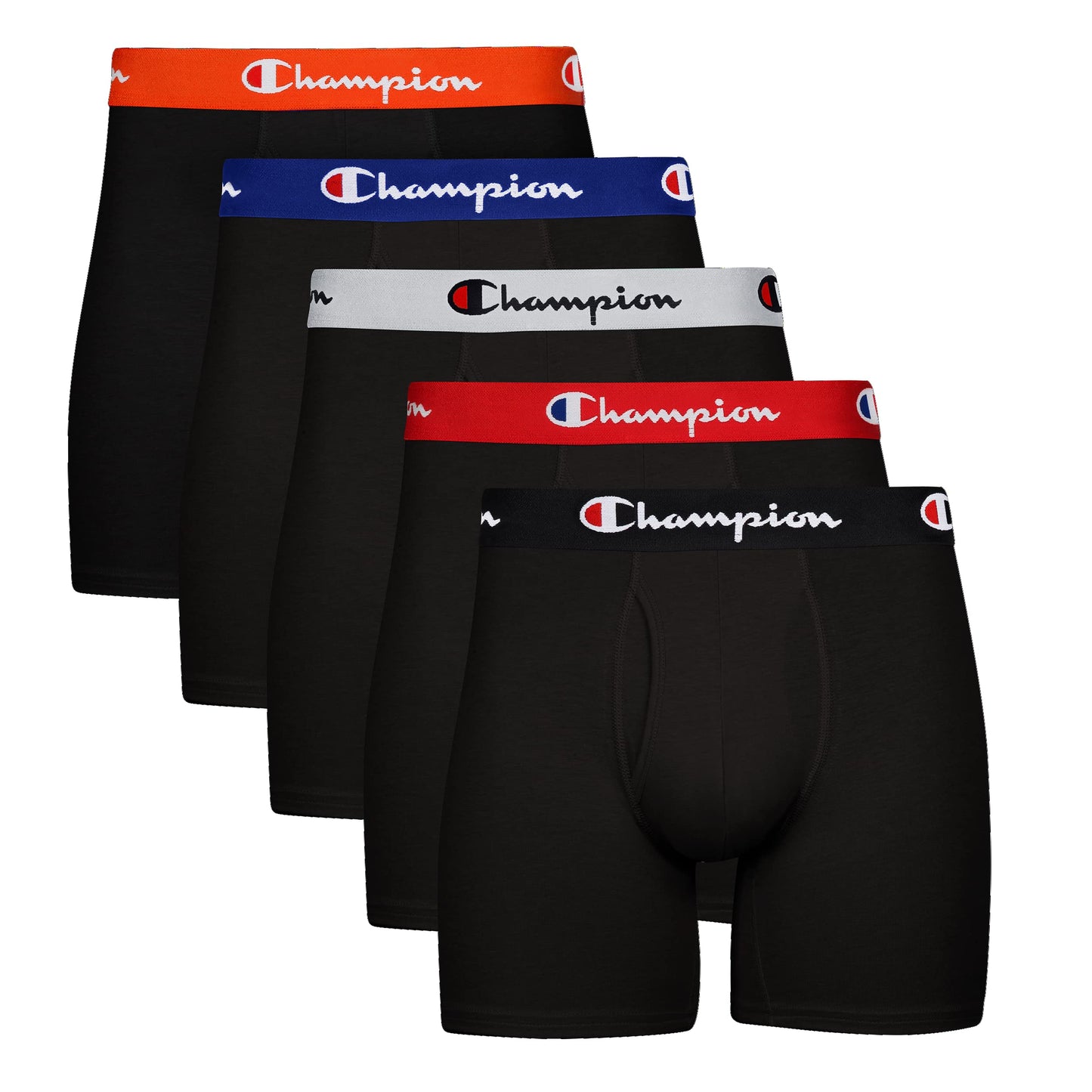 Champion mens Underwear Boxer Briefs, Every Day Comfort Stretch Cotton Moisture-wicking Underwear, Multi-pack