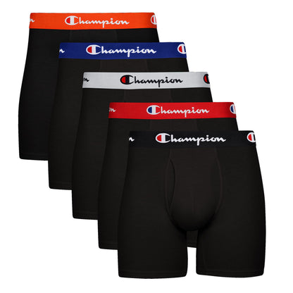 Champion mens Underwear Boxer Briefs, Every Day Comfort Stretch Cotton Moisture-wicking Underwear, Multi-pack