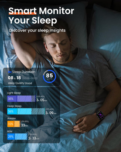Smart Watch for Women for iPhone&Android: 100 Day+Battery Life, Smart watch(Answer/Make Calls) with 24/7 SpO2 Sleep Heart Rate Monitor,5ATM Waterproof,Fitness Tracker with 120+ Sport,Reloj Inteligente
