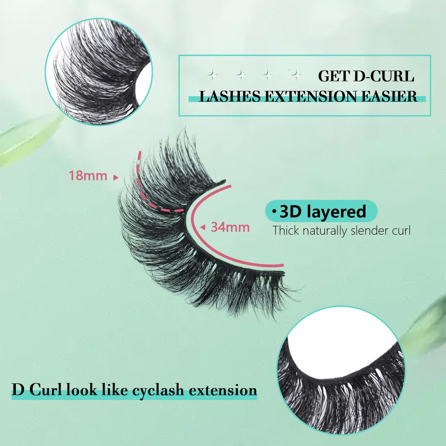 Mink Lashes Strip Eyelashes Volume False Eyelashes that Look Like Extensions Glamour Wispy Curly Fake Lashes 5 Pairs Pack