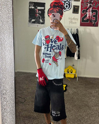 DopeSkill Graphic Tee Streetwear Hypebeast Hip Hop Unisex Premium T-Shirt Sneaker Colour Matching Shirts Gift for Sneakerhead