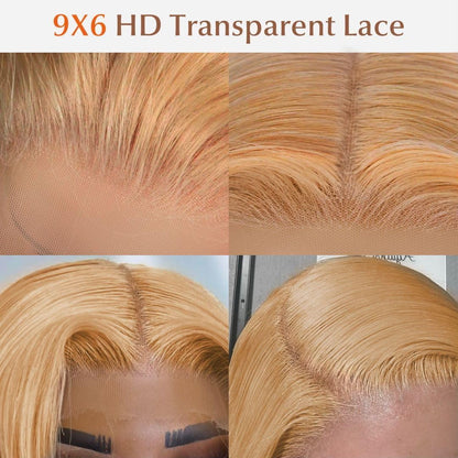 MEGOOD 200% Density Reddish Brown Deep Wave Lace Front Wigs Human Hair 13x4 HD Transparent Curly Human Hair Wig Pre Plucked 13X4 Ginger Wig Human Hair Glueless Colored Wigs With Baby Hair 18inch