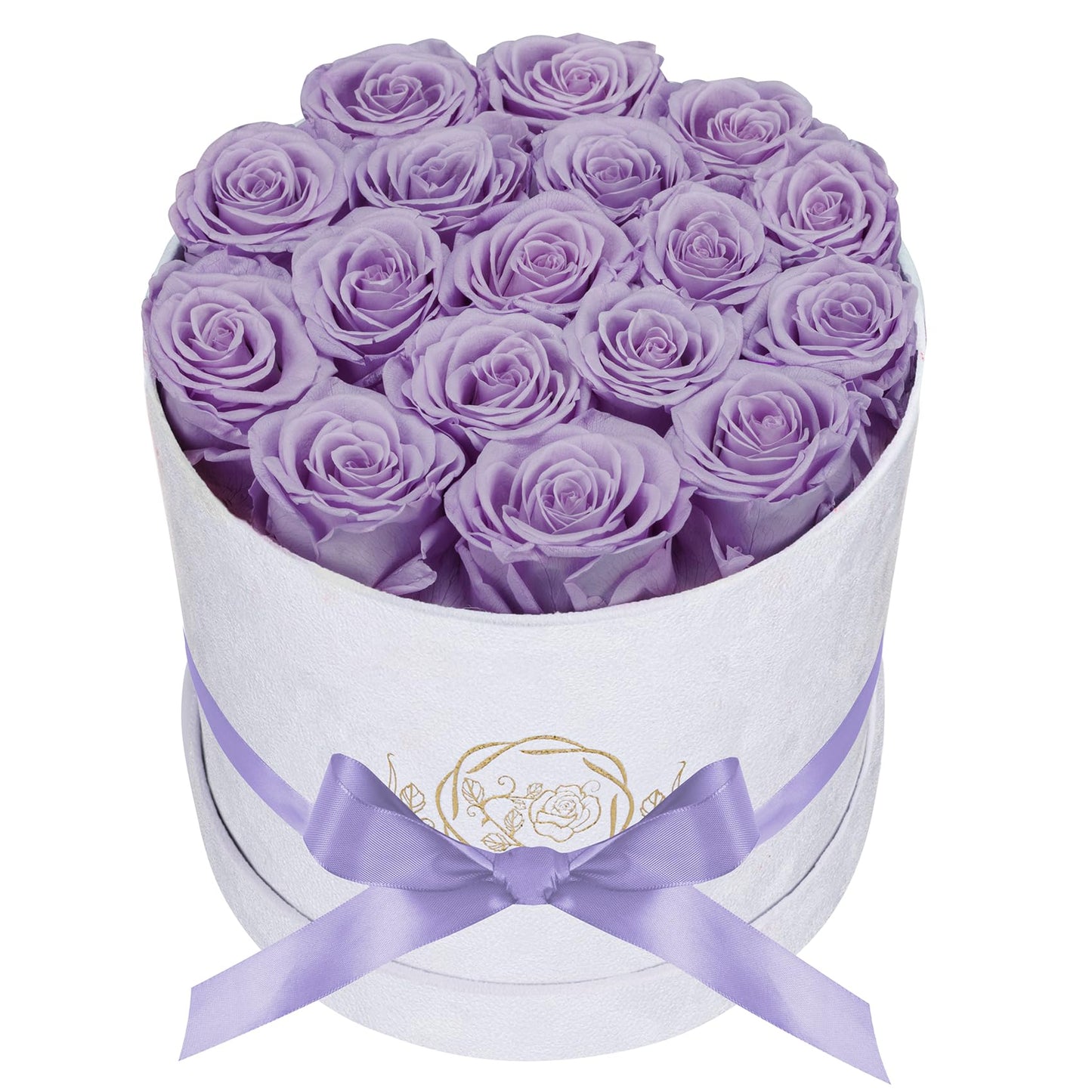 47 Flowers in a Luxury Suede Box, Birthday Gifts for Women, Preserved Flowers, Mothers Day Roses Gift for Mom, Red