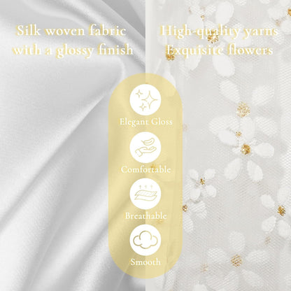 Dog Dresses, Puppy Soft Skirt, Summer Pet Clothes, Girl Dogs Wedding Outfit, Puppy Slik Outfit with Bow Tie, Dog Princess Clothes for Small Medium Breeds, White L