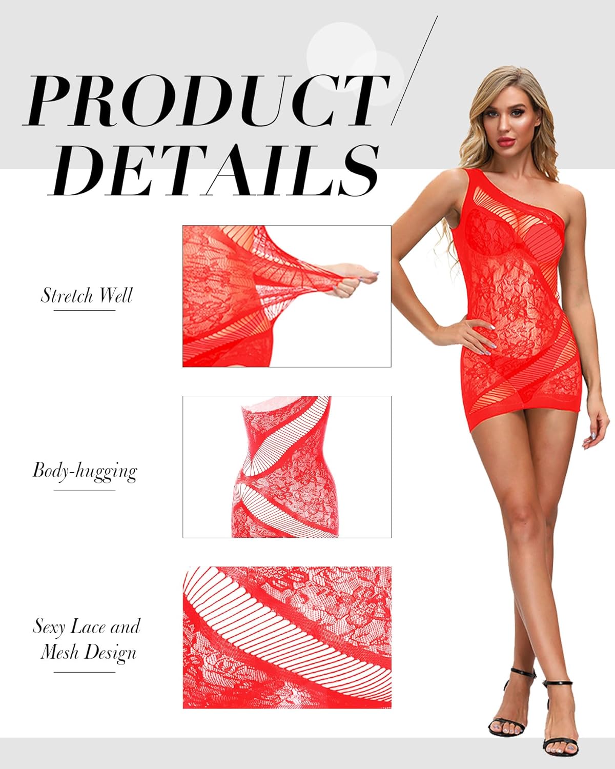 12 Pcs Women's Fishnet Mesh Bodysuit Cover-up Dress, Sheer Lace Beachwear, Club Wear, Party Outfit