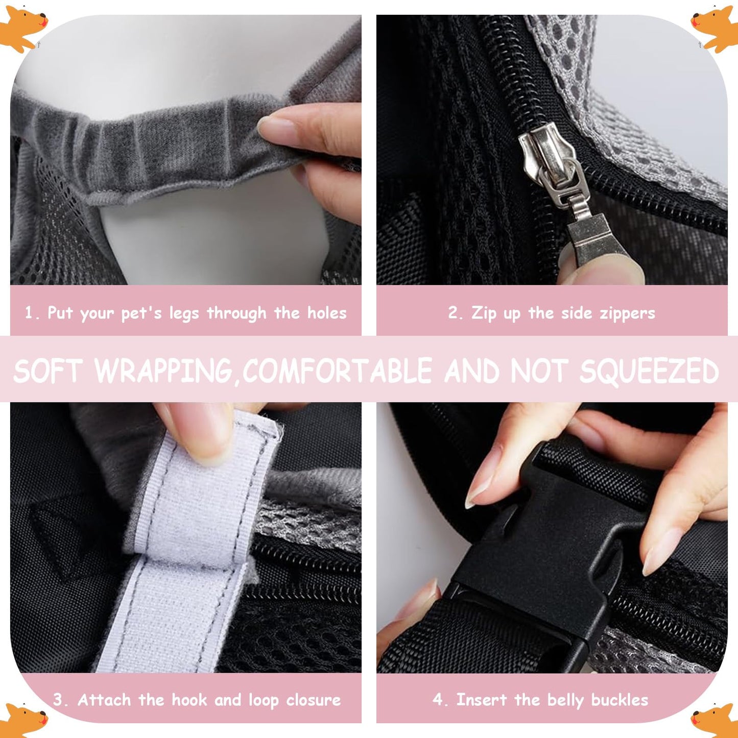 Custom Dog Backpack Carrier with Name Icons Embroidery Adjustable Front-Facing Legs-Out Design Breathable Pet Carrier Backpack for Hiking Traveling Cycling Outdoor