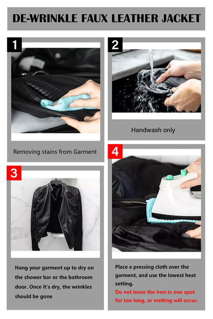 Bellivera Women's Faux Leather Casual Jacket 2025 Spring Trendy Motorcycle Outfits Lightweight Classic Coat