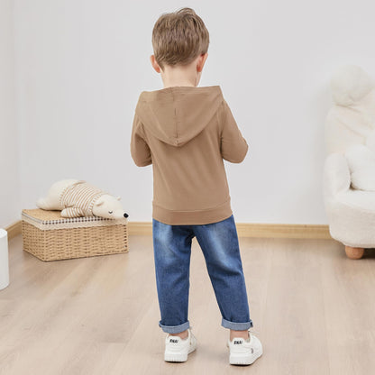 YUEMION Toddler Boy Clothes Long Sleeve Print Hoodies +Denim Pants 2Pcs Fall Winter Sweatshirt Baby Boy Outfits Set 1-6Y