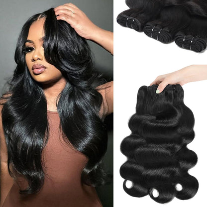 12A Human Hair Bundles with Closure Body Wave Bundles 20 22 24+18 Inch 5X5 HD Lace Closure Human Hair 100% Brazilian Virgin Hair Extensions 3 Bundles Deals Hair Quick Weave Bundle for Women