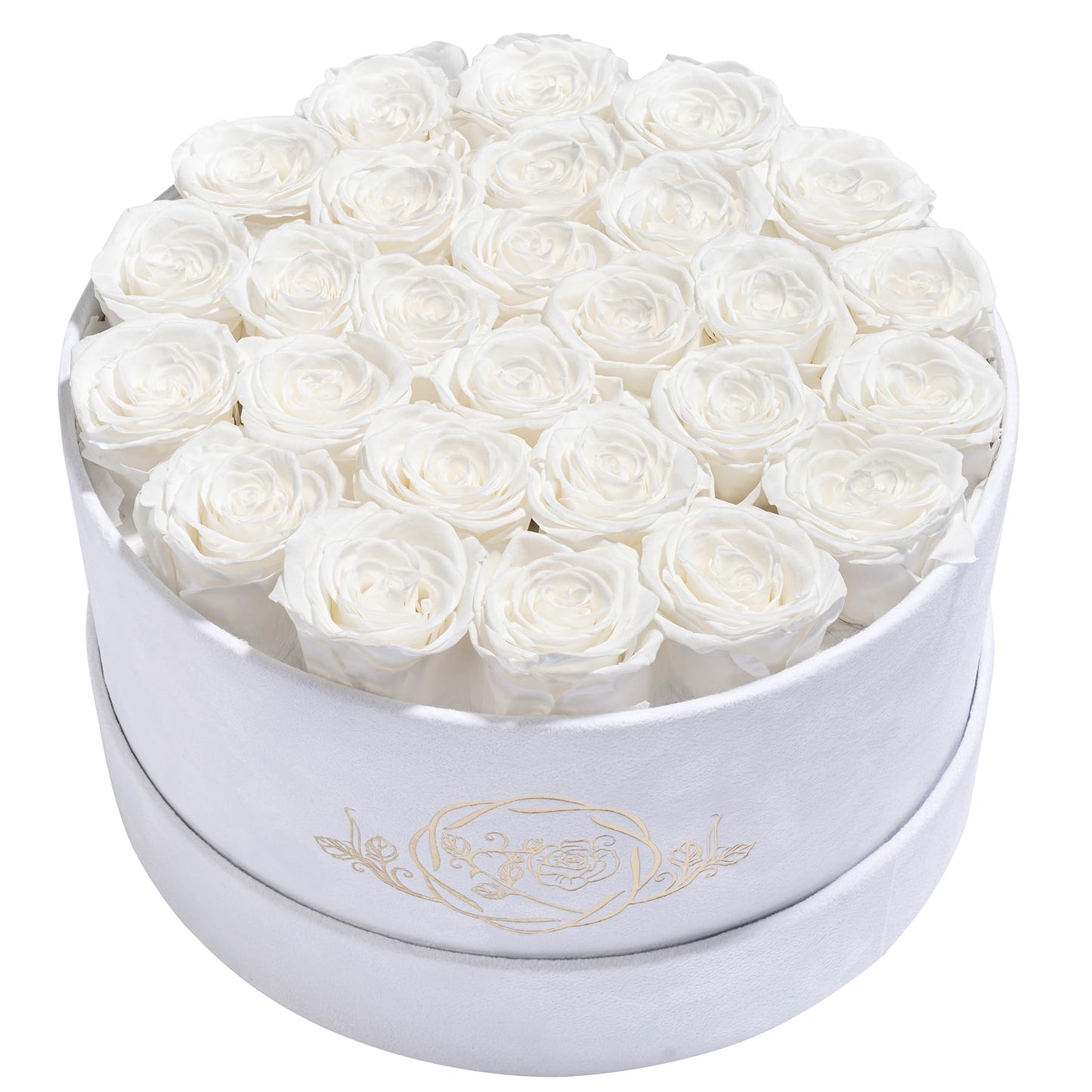 47 Flowers in a Luxury Suede Box, Birthday Gifts for Women, Preserved Flowers, Mothers Day Roses Gift for Mom, Red