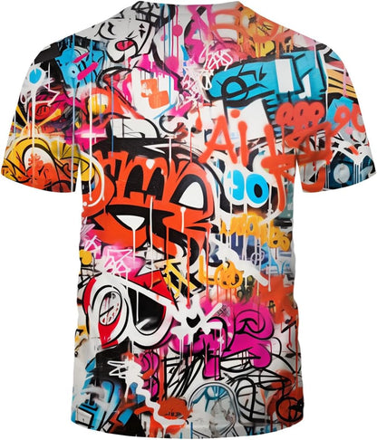Mens Hip Hop Hipster Crew Neck Short Sleeve T-Shirt