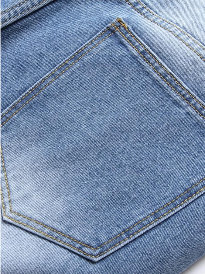 Boy's Skinny Fit Ripped Destroyed Distressed Fashion Kids Denim Jeans Pants