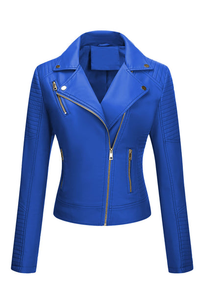 Bellivera Women's Faux Leather Casual Jacket 2025 Spring Trendy Motorcycle Outfits Lightweight Classic Coat