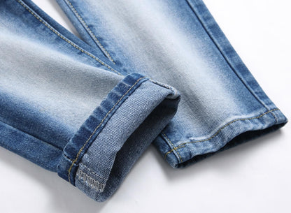 Boy's Ripped Jeans Stacked Skinny Fit Destroyed Distressed Fashion Comfy Denim Jeans Pants