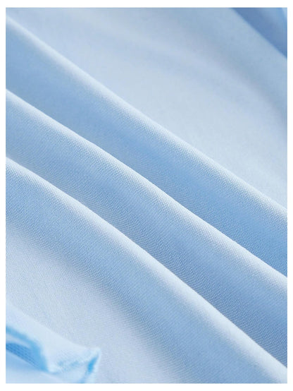 WDIRARA Women's 3D Flower Tie Front Ruffle Trim Halter Top Tie Backless Camisole