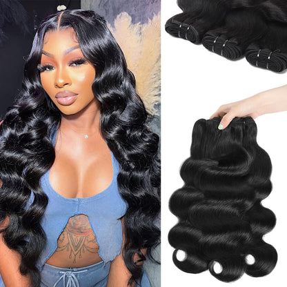 12A Human Hair Bundles with Closure Body Wave Bundles 20 22 24+18 Inch 5X5 HD Lace Closure Human Hair 100% Brazilian Virgin Hair Extensions 3 Bundles Deals Hair Quick Weave Bundle for Women