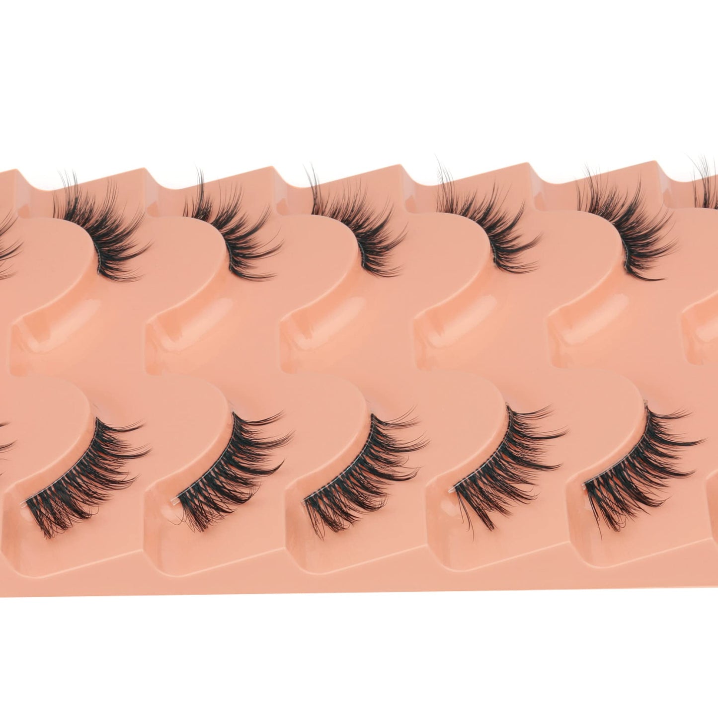 Mink Lashes Fluff False Eyelashes 20-22mm Dramatic Full Wispy Eye Lashes 8D Volume Curly Fake Eyelashes 7 Pairs Faux Mink Lashes Multipack by TOOCHUNAG