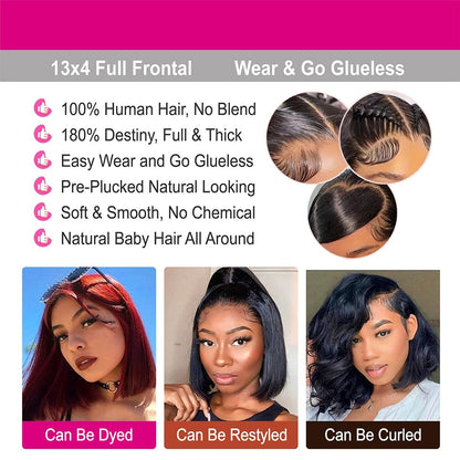 613 13x6 Lace Front Wig Human Hair 30 Inch Body Wave Blonde Wig, 200% Density Pre Plucked Blonde HD Lace Frontal Wig for Black Women