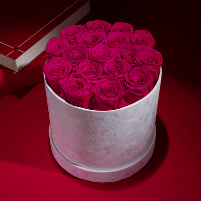 47 Flowers in a Luxury Suede Box, Birthday Gifts for Women, Preserved Flowers, Mothers Day Roses Gift for Mom, Red