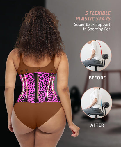 FeelinGirl Waist Trainer Belt Waist Cincher Trimmer Ab Belt Tummy Control Body Shaper with Triple Wrap Women and Men