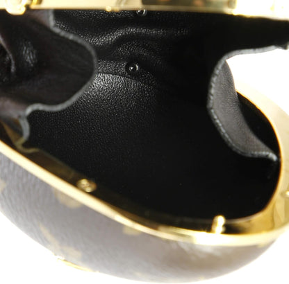 Pre-Loved Egg Case Monogram Canvas and Leather, Brown