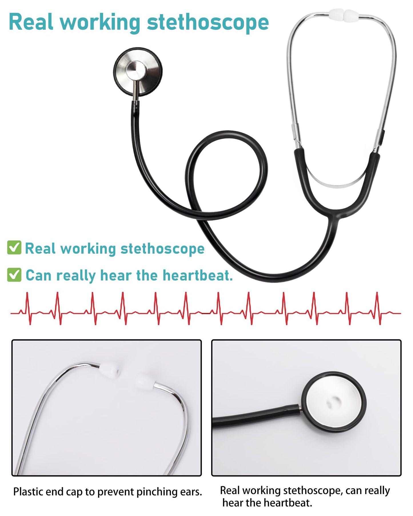 ICECUTE Doctor Costume for Kids Scrubs with Accessories,7Pcs Toddler Halloween Costume for Boy Girls,3-11 Years