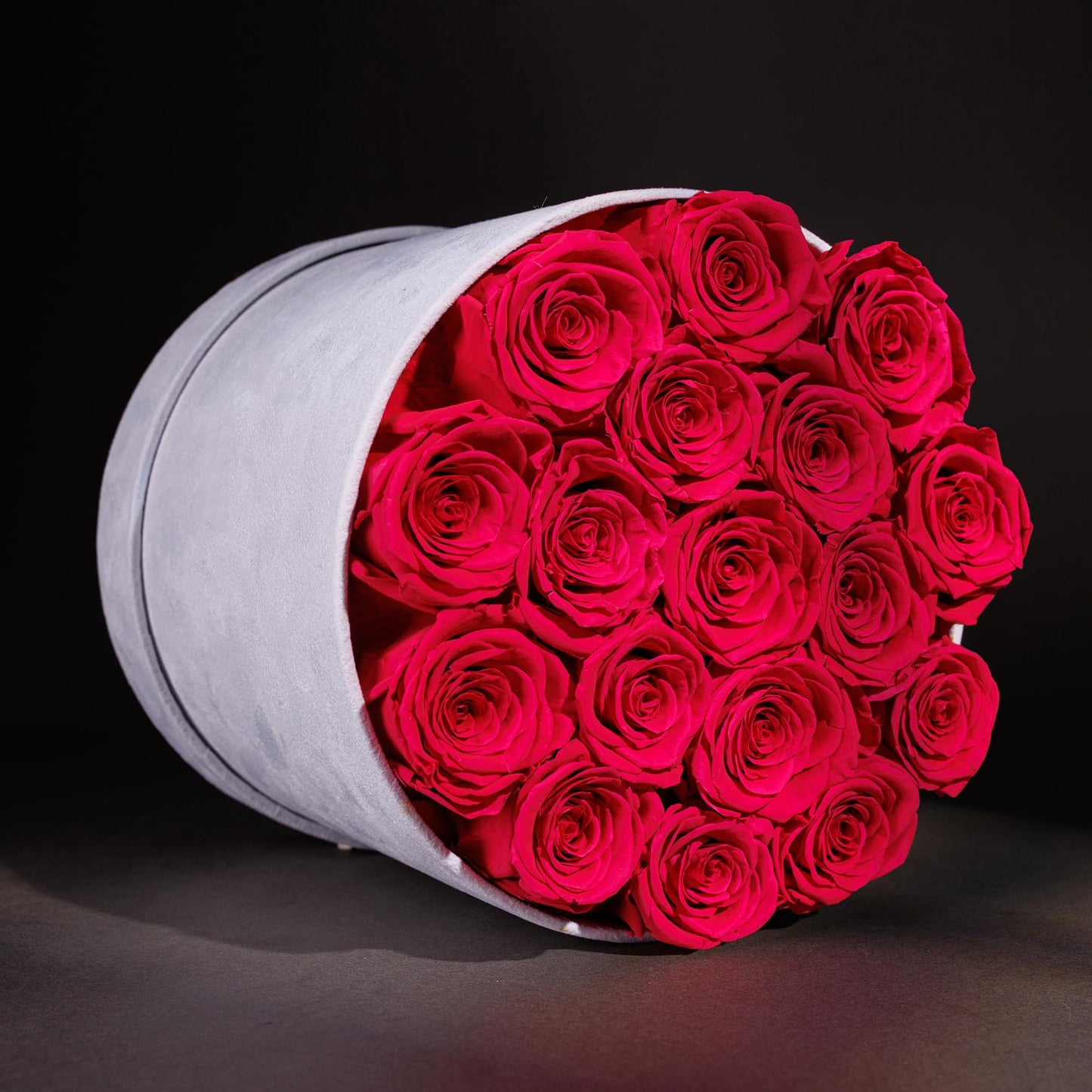 47 Flowers in a Luxury Suede Box, Birthday Gifts for Women, Preserved Flowers, Mothers Day Roses Gift for Mom, Red