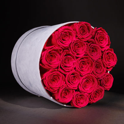 47 Flowers in a Luxury Suede Box, Birthday Gifts for Women, Preserved Flowers, Mothers Day Roses Gift for Mom, Red