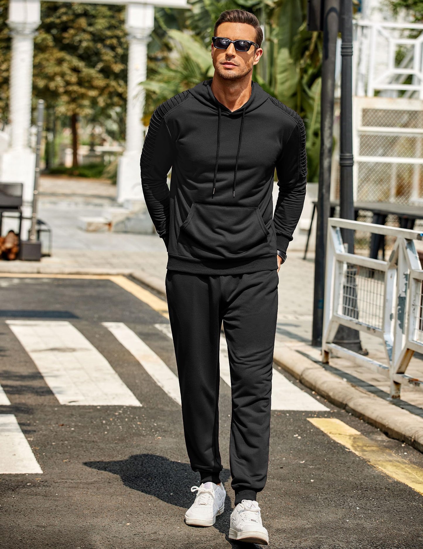 COOFANDY Men's Tracksuit 2 Piece Hoodie Sweatsuit Sets Casual Jogging Athletic Suits