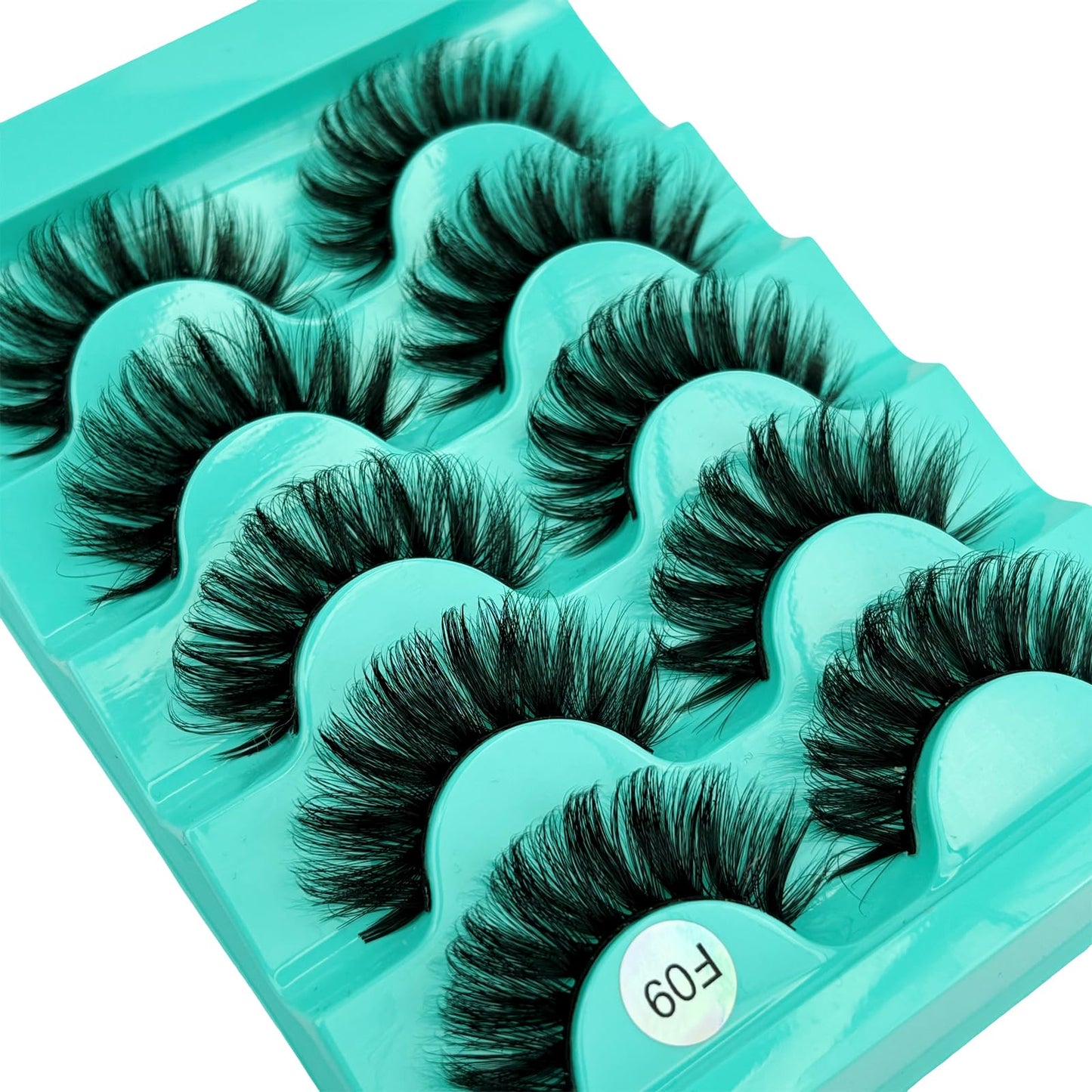 Mink Lashes Strip Eyelashes Volume False Eyelashes that Look Like Extensions Glamour Wispy Curly Fake Lashes 5 Pairs Pack