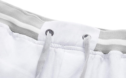 Big Boy's Casual Shorts Summer Cotton Classic Fit Drawstring Elastic Waist Beach Shorts with Pockets