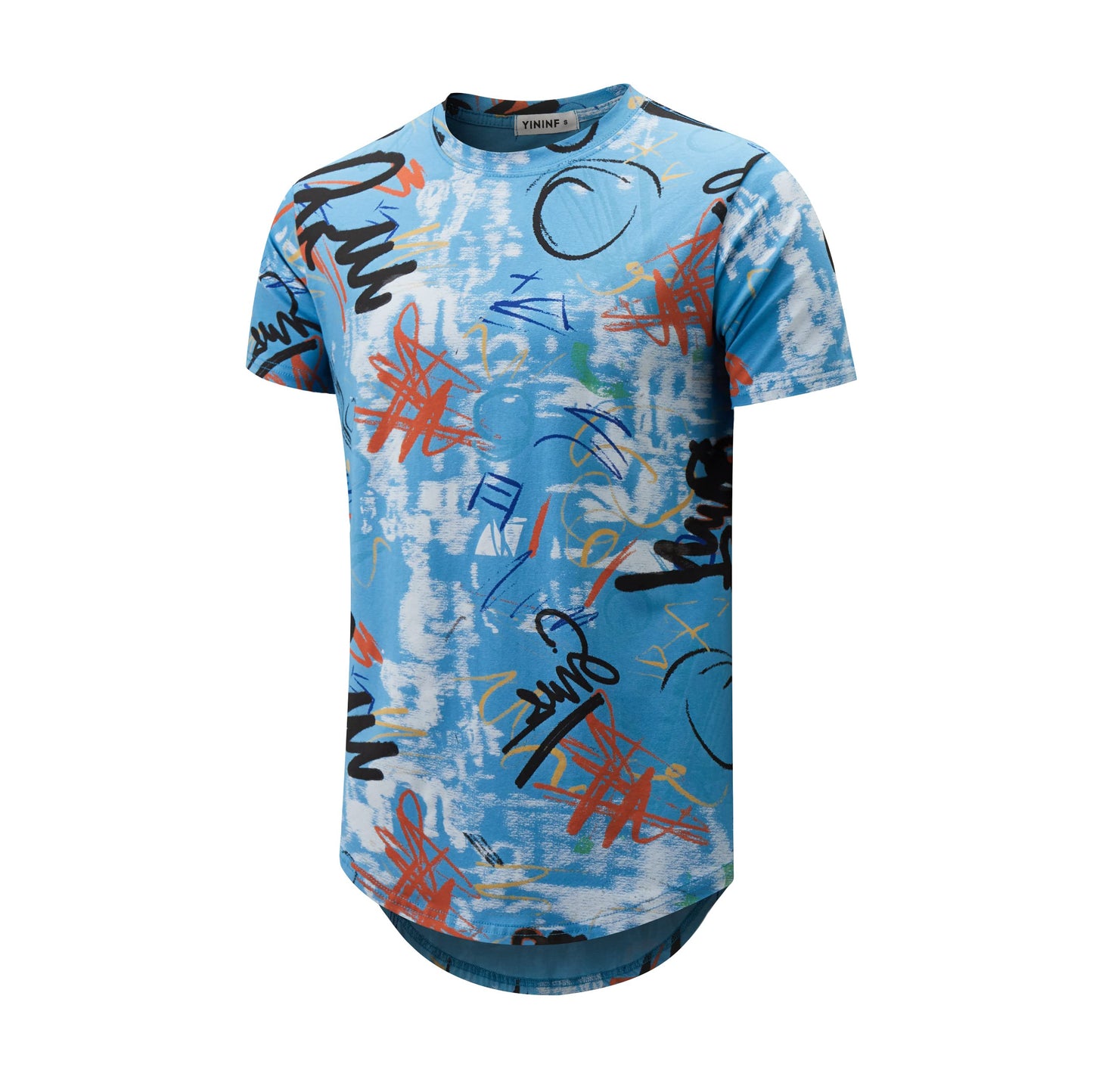 YININF Mens Hipster Hip Hop Short Sleeve Print T-Shirt Shirts Men