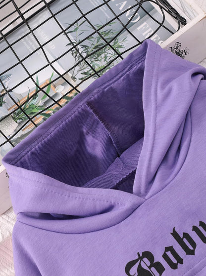 Hilinker Girls Graphic 3 Piece Outfits Workout Crop Hoodie Ribbed Tank and Sweatpants Set