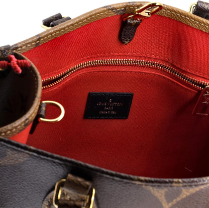 Pre-Loved OnTheGo Tote Reverse Monogram Giant PM, Brown