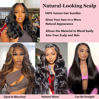 12A Human Hair Bundles with Closure Body Wave Bundles 20 22 24+18 Inch 5X5 HD Lace Closure Human Hair 100% Brazilian Virgin Hair Extensions 3 Bundles Deals Hair Quick Weave Bundle for Women